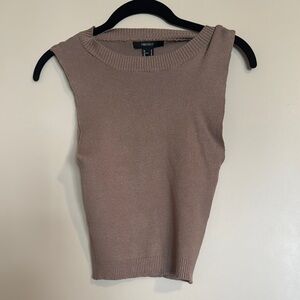 Forever 21 Brown Fitted Ribbed Tank Top